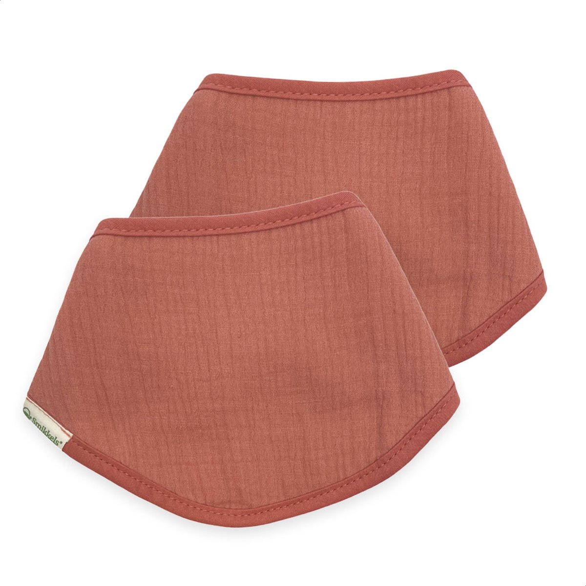 Goedkoopste Smikkels - Baby bandana slab (2 stuks) Roze - 100 biologisch katoen - dubbellaags - Dikke kwaliteit - hydrofiel met badstof - kwijl slabbetje - Kraamcadeau jongen meisje