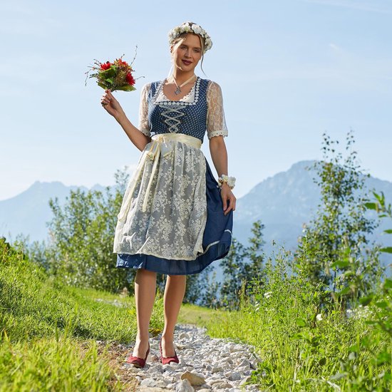 dressforfun - Midi-Dirndl Kleinwalsertal modèle 2 XL - déguisement halloween habiller vêtements de fête vêtements de carnaval vêtements de fête carnaval vêtements de fête - 304643