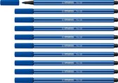 STABILO Pen 68 - Premium Viltstift - Donkerblauw - Doos 10 stuks