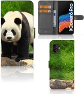 Telefoontas Geschikt voor Samsung Galaxy Xcover 6 Pro Hoesje Panda