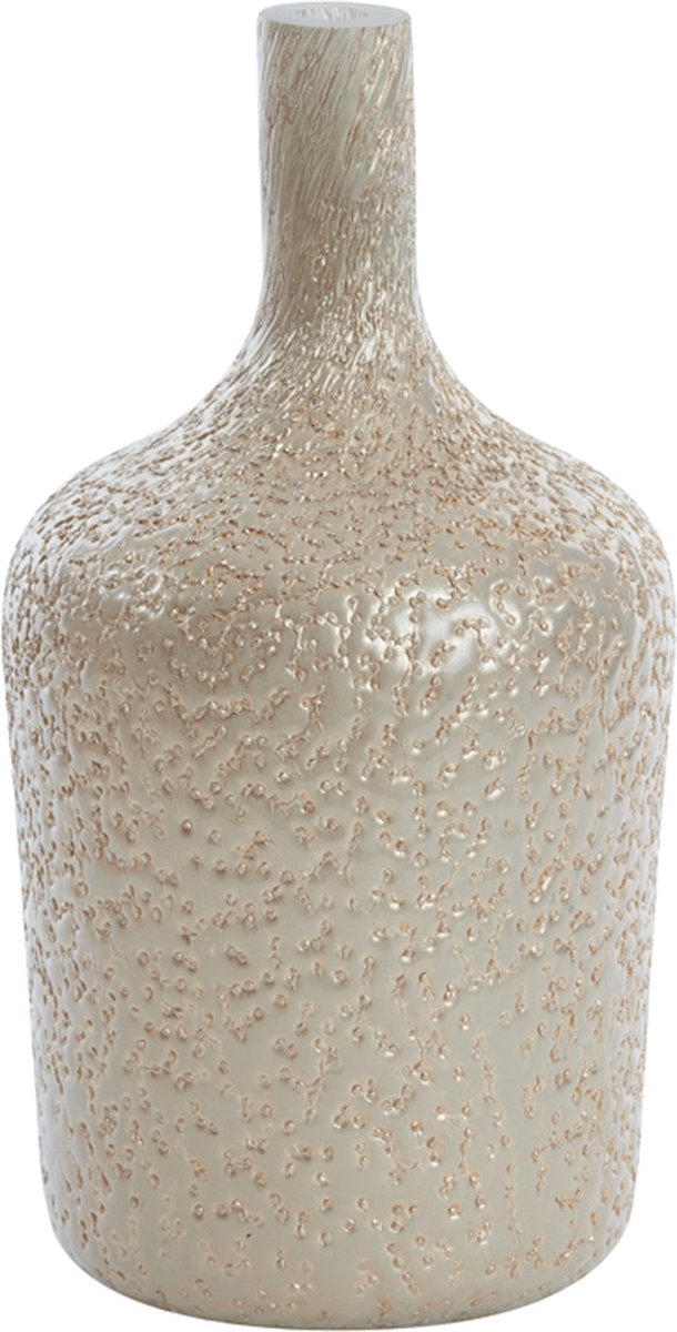Light&living Vaas Ø16x29 cm MOLUSI glas crème-goud