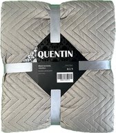 Quentin - Bedsprei - 220x220cm – Taupe