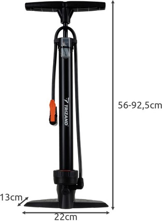 Fietspomp - Vloerpomp - Analoge Drukmeter van AVENURA — afbeelding 5