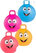 Skippybal Smiley - Blauw - Kunststof - Ø 45 cm - Kinderen - Bal