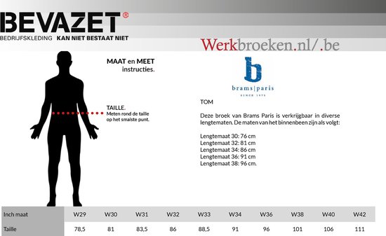 Brams Paris TOM Jeans Noir W32 / L32
