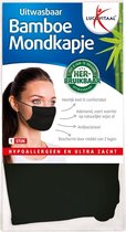 Lucovitaal Bamboe mondkapje | Herbruikbaar en wasbaar - zwart per stuk