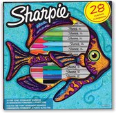 Sharpie Fine Point markeerstiften 28 stuks   -  Vis kleurenset