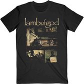 Lamb Of God Heren Tshirt -XL- Album Collage Zwart