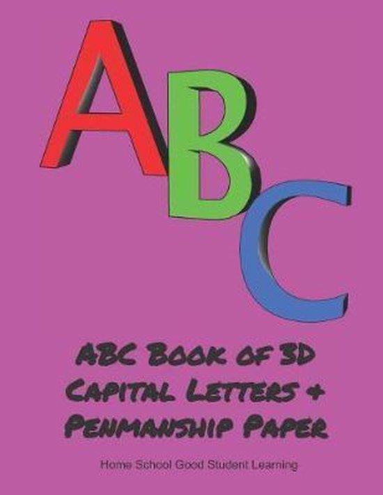 ABC Book of 3D Capital Letters & Penmanship Paper - cover
