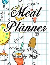 Meal Planner: Very large practical planner - With shopping list - Book for 52 weeks - Beautiful high gloss cover - Huge 8,5 x 11''
