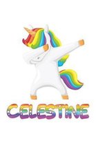 celestine: celestine 6x9 Journal Notebook Dabbing Unicorn Rainbow