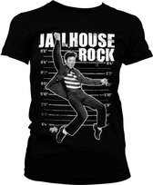 Elvis Presley Dames Tshirt -2XL- Jailhouse Rock Zwart