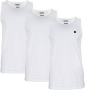 3-Pack Donnay Muscle shirt - Tanktop - Sportshirt - Heren - maat 3XL - Wit (001)