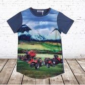 s&C Shirt met tractor ZK019 - 134/140