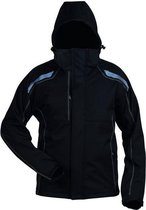 elysee Softshell herenjas met afneembare capuchon zwart maat M