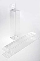 Plastic Doosjes 3,8x3,2x15,2cm met Hanggedeelte (25 stuks) | Geschenkdoos