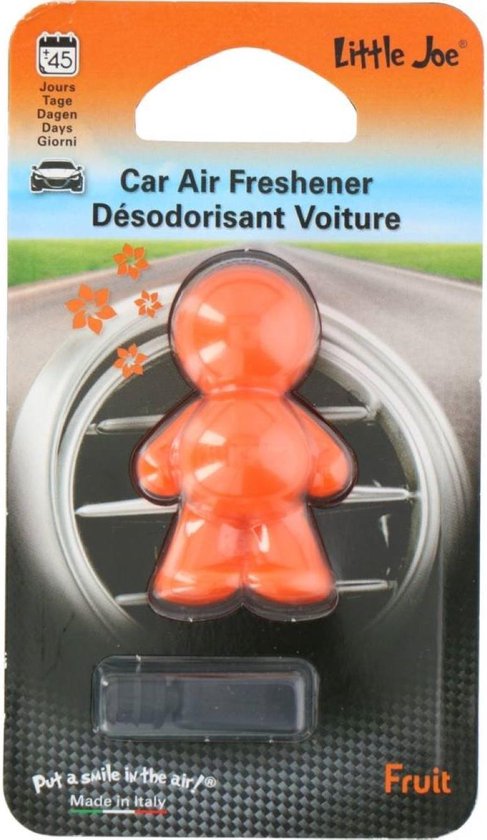 Little Joe car - geurverfrisser voor auto - oranje -fruit - car air freshener - autoparfum