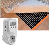 Karpet verwarming / parket verwarming / infrarood folie vloerverwarming  75 cm x 350 cm 420 Watt inclusief thermostaat