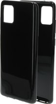 Mobiparts hoesje geschikt voor Samsung Galaxy Note 10 Lite - Zacht TPU - Schokabsorberend TPU - Grip Coating - Zwart