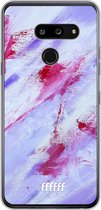 LG G8 ThinQ Hoesje Transparant TPU Case - Abstract Pinks #ffffff