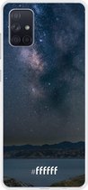 Samsung Galaxy A71 Hoesje Transparant TPU Case - Landscape Milky Way #ffffff