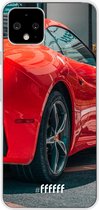 Google Pixel 4 Hoesje Transparant TPU Case - Ferrari #ffffff