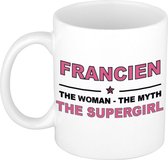 Francien The woman, The myth the supergirl cadeau koffie mok / thee beker 300 ml