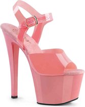 Pleaser - SKY-308N Sandaal met enkelband, Paaldans schoenen - Paaldans schoenen - 36 Shoes - Roze
