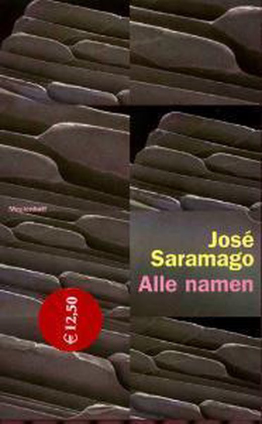 Boek met de titel 'Alle Namen' van José Saramago. Prijs €12,50.