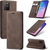 caseme - Hoesje geschikt voor Samsung Galaxy S10 Lite - wallet book case - magneetsluiting - donker bruin