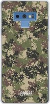 Samsung Galaxy Note 9 Hoesje Transparant TPU Case - Digital Camouflage #ffffff