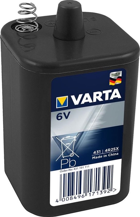 Chemicus zuigen tint Wentronic 4R25X 8500mAh Varta (431) 6V Zinkchloride 6V | bol.com