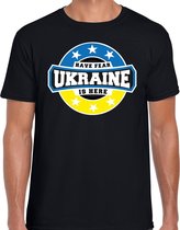Have fear Ukraine is here / Oekraine supporter t-shirt zwart voor heren S