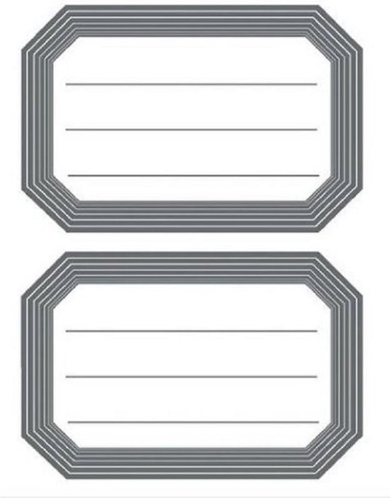 48x Etiquettes De Cahier D Ecole Blanc Gris Autocollants D Etiquettes De Nom Bol Com
