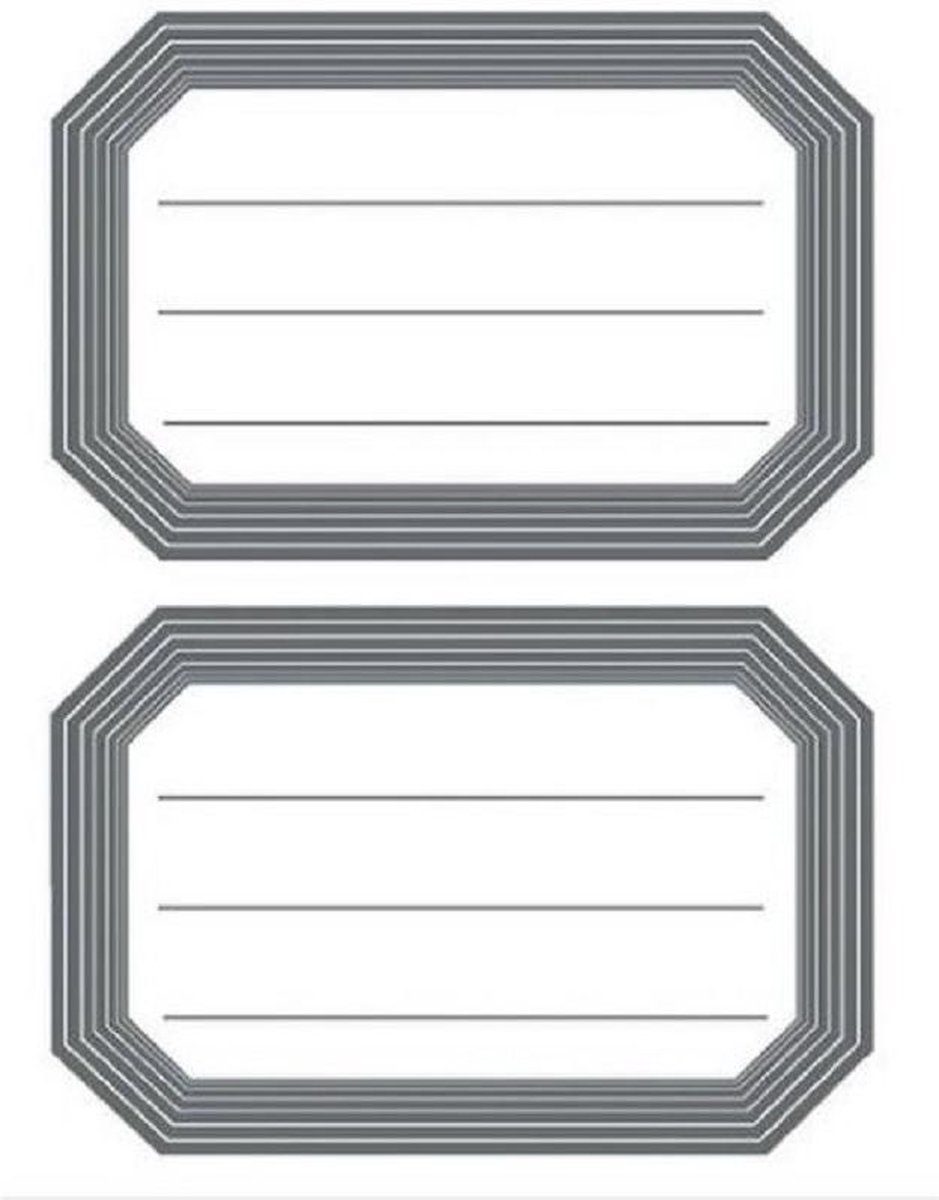 Blanc Et Noir étiquettes de calibrage 3/4 x 1 1/5,1 cm en taille 500 adhésif stickers en rouleau 