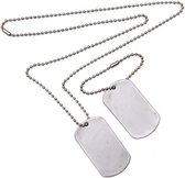 20x Collier avec Dog Tags Accessoires pour soldats - Accessoires d'habillage pour soldats de l'armée