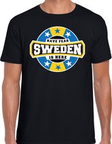 Have fear Sweden is here / Zweden supporter t-shirt zwart voor heren L