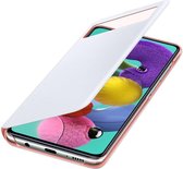 Origineel Hoesje Samsung Galaxy A51 S-View Wallet Cover - Wit