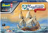 1:83 Revell 05684 Mayflower - 400th Anniversary - Gift Set Plastic Modelbouwpakket