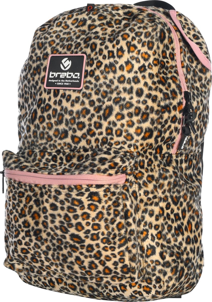 Brabo - BB5230 Backpack Storm Animal Leopard - Leopard - Vrouwen - Maat |  bol.com