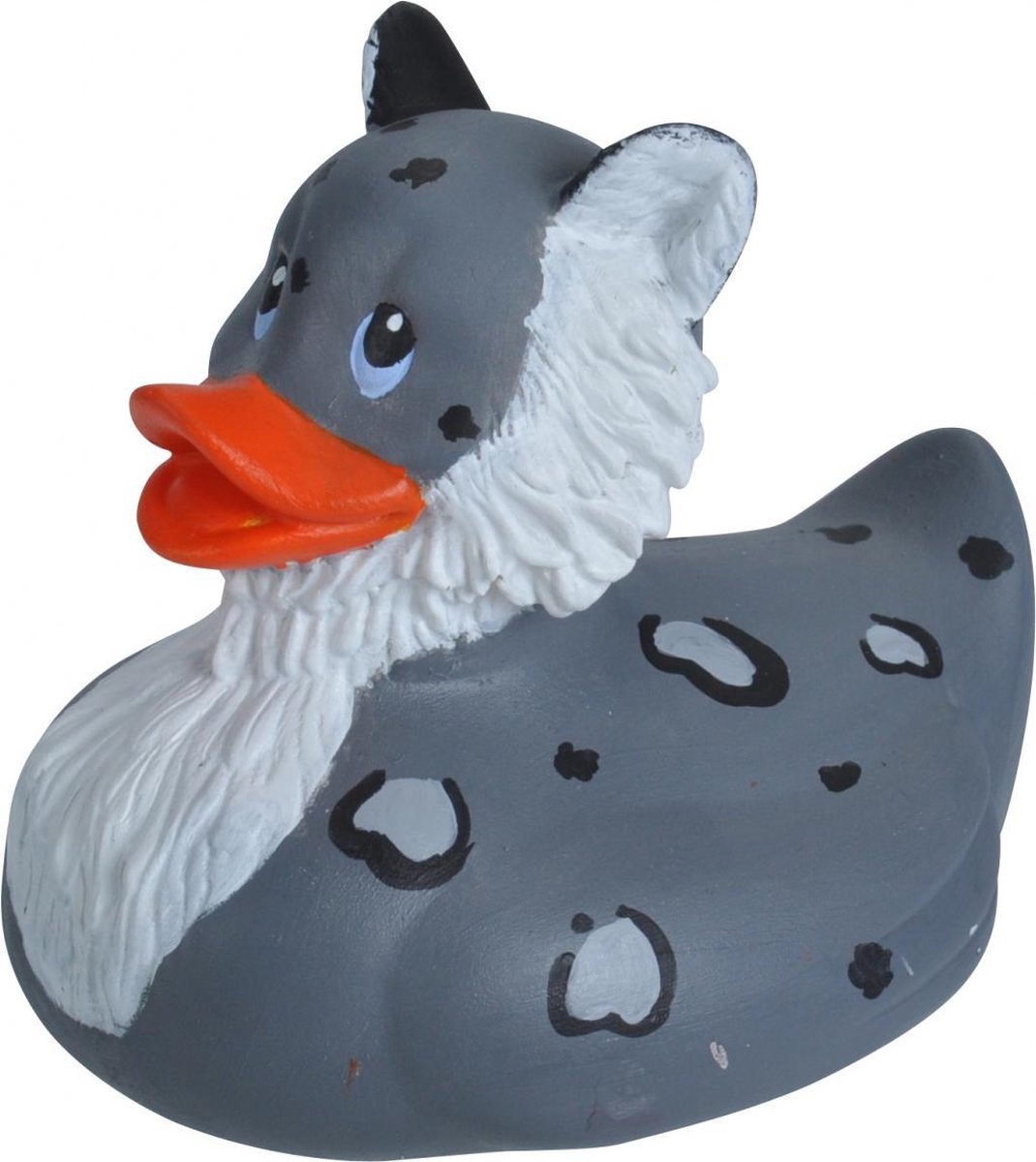 Wild Republic Badeend Sneeuw Luipaard Junior 10 Cm Grijs