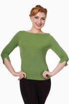 Dancing Days Longsleeve top -M- MODERN LOVE Groen