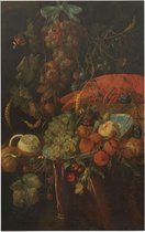 Stilleven met vruchten en een kreeft, Jan Davidsz. de Heem - Foto op Forex - 80 x 120 cm