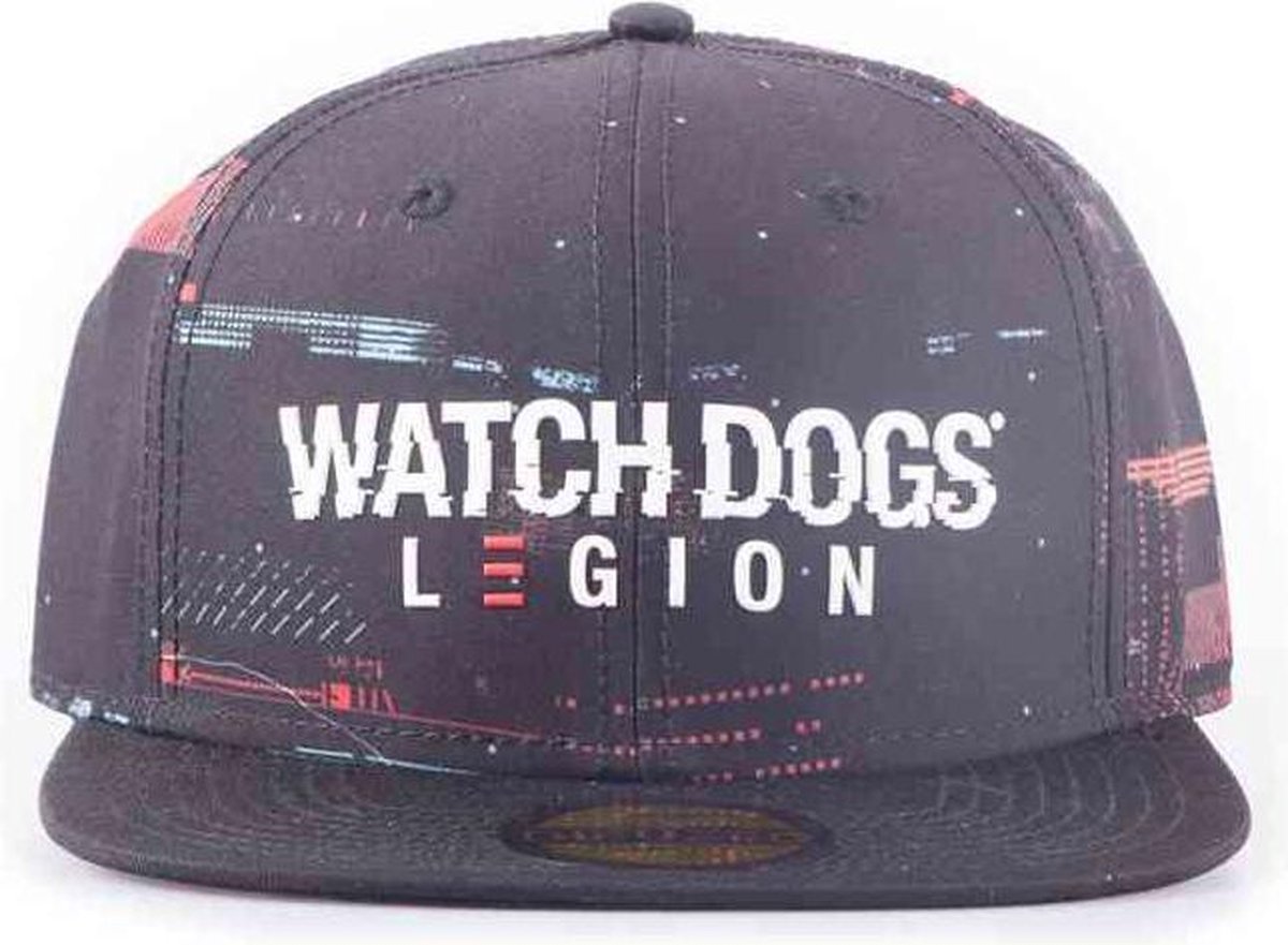 Watch Dogs Snapback pet Legion - Glitch Zwart