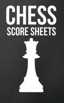 Chess Score Sheets: 110 sheets for record keeping - Minimalist Grey and White Cover