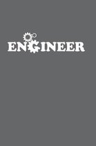Engineer: Das handliche leere dot grid Notizbuch f�r Ingenieure - 120 Seiten in ca. A5 Softcover - Perfekt als Tagbuch f�r die S