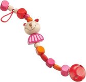 Selecta Spielzeug Fopspeenketting Kitti Meisjes 21 Cm Hout Roze/rood