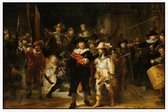 De Nachtwacht, Rembrandt van Rijn - Foto op Akoestisch paneel - 90 x 60 cm