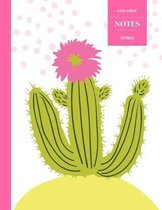 Wide Ruled Notes 110 Pages: Cactus Notebook for Kids, Teens and Students - Succulent Llama Pattern