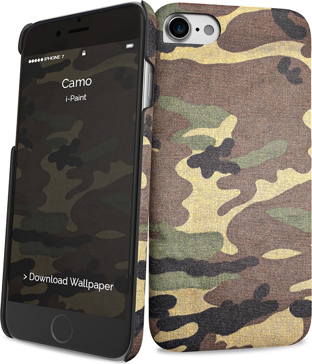 i-Paint cover Camo - groen - geschikt voor Apple iPhone - 7/8 - SE 2020/2022